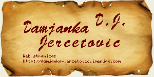 Damjanka Jerčetović vizit kartica